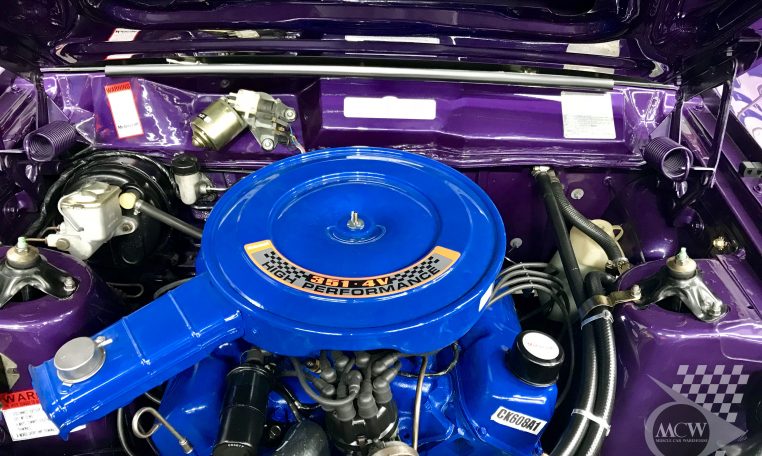 Ford Falcon XA GT Sedan Wild Violet Engine | Muscle Car Warehouse